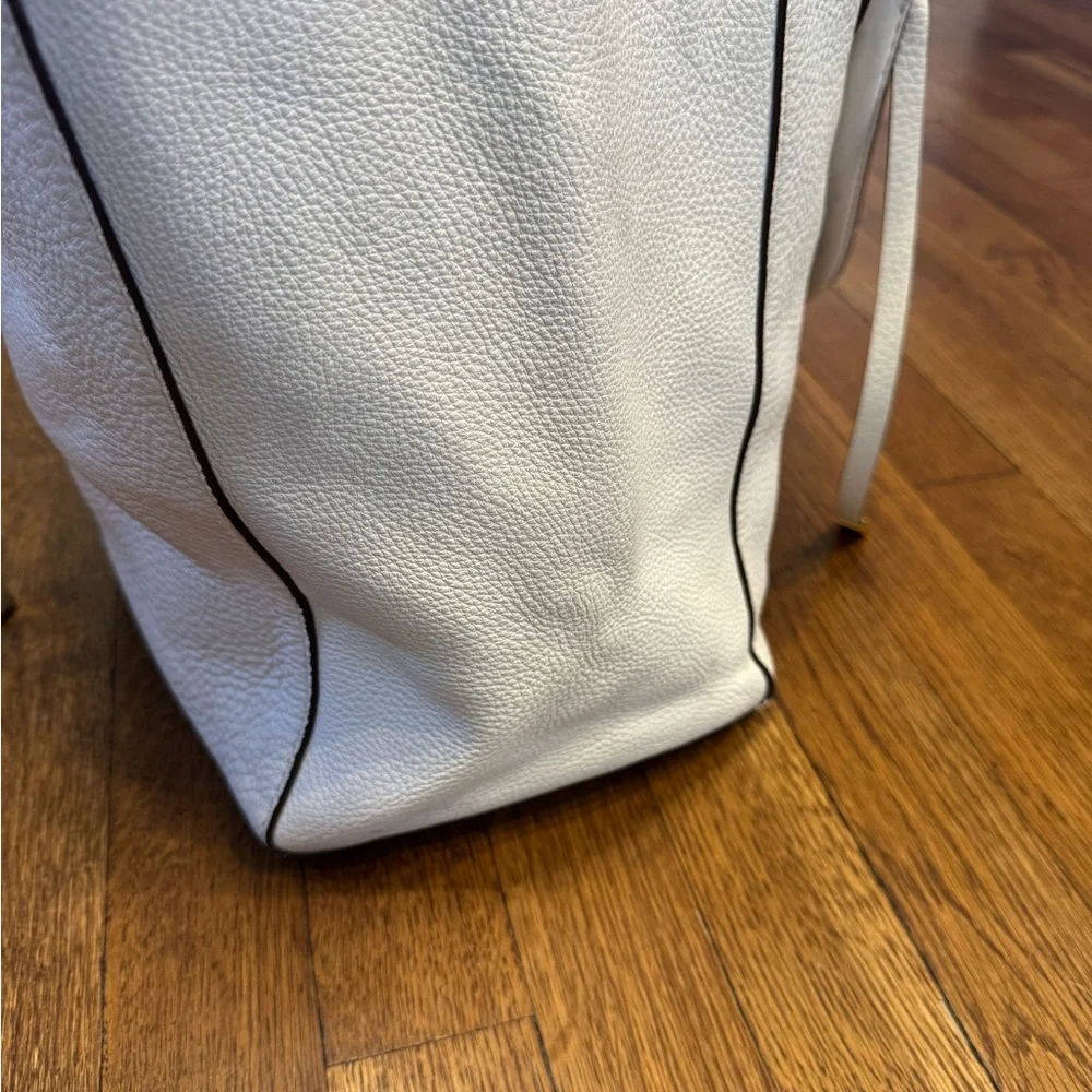 Rare Limited Edition Michael Kors Miranda White Leather/Shoulder Tote Bag EUC - Picture 13 of 16